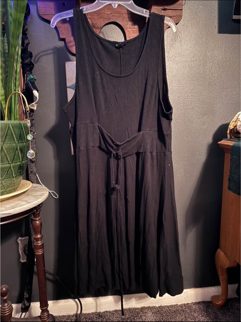Torrid Women’s Black Sleeveless Tie-Waist Dress